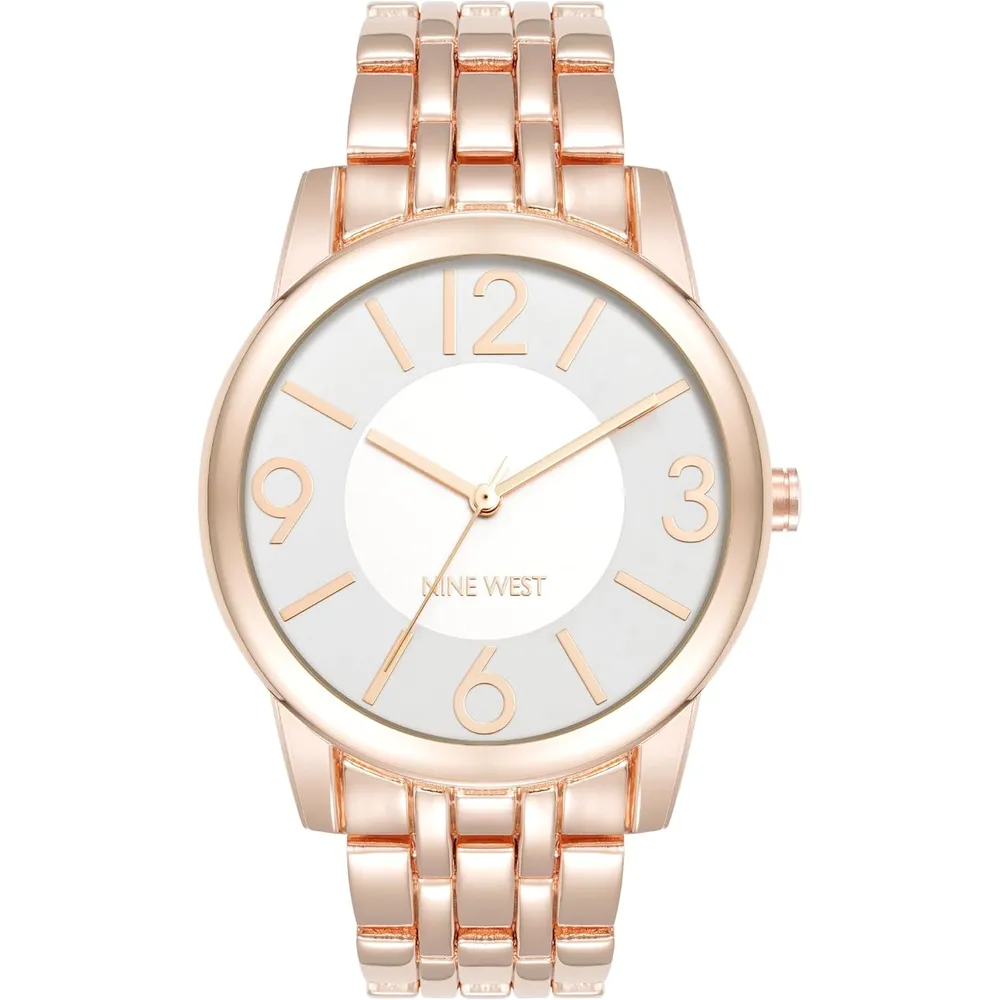 Nine West NW/1578CHGB reloj femenino con brazalete | 39 mm - Oro Rosa