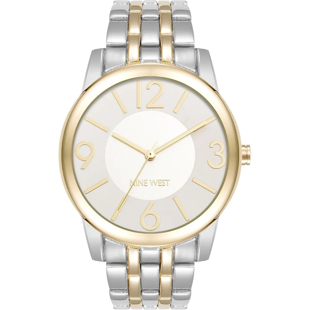 Nine West NW/1578CHGB reloj femenino con brazalete | 39 mm - Oro/Plata