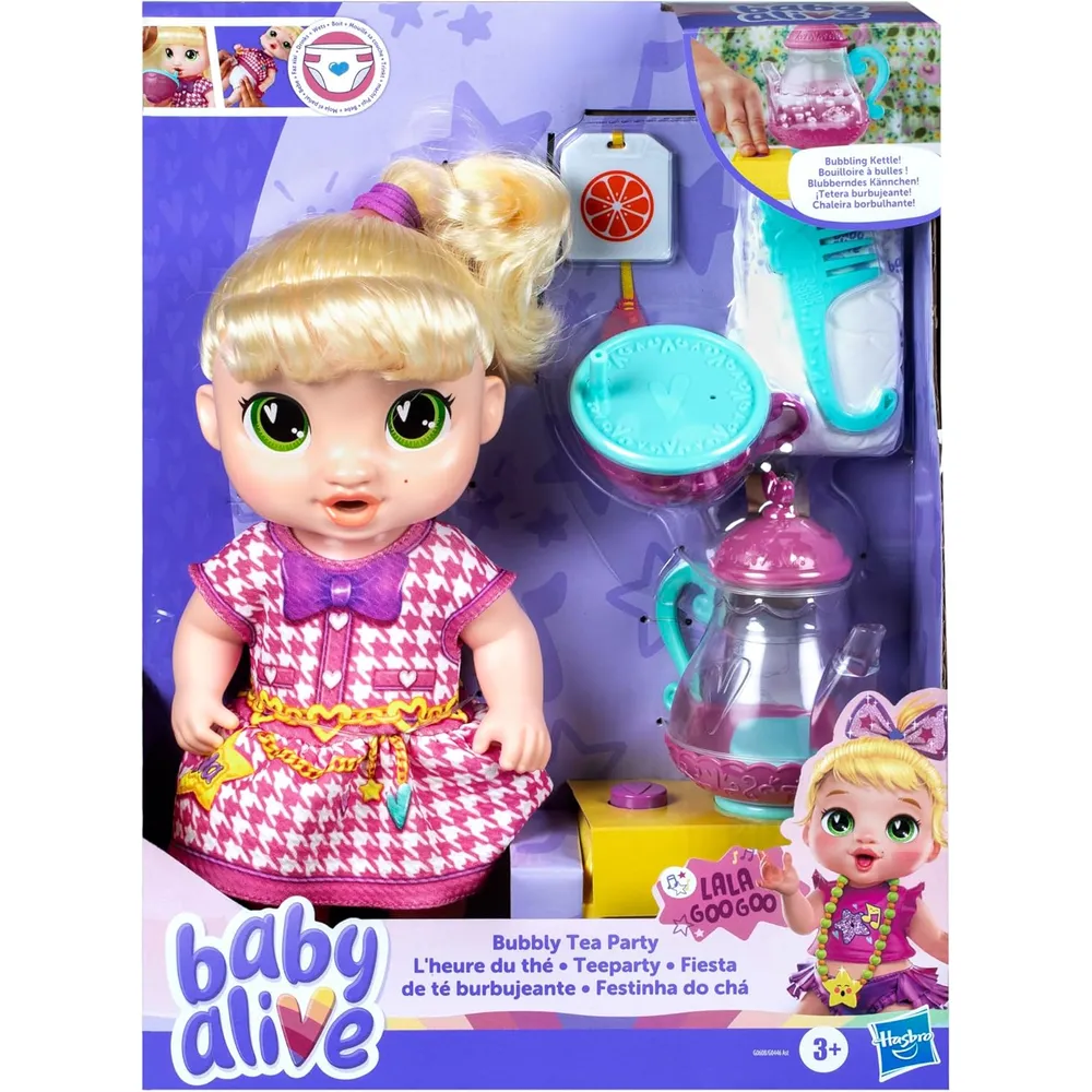 BABY ALIVE Bubbly Tea Party Lala Googoo 11"/28 cm rubia