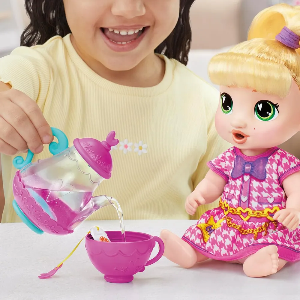 BABY ALIVE Bubbly Tea Party Lala Googoo 11"/28 cm rubia