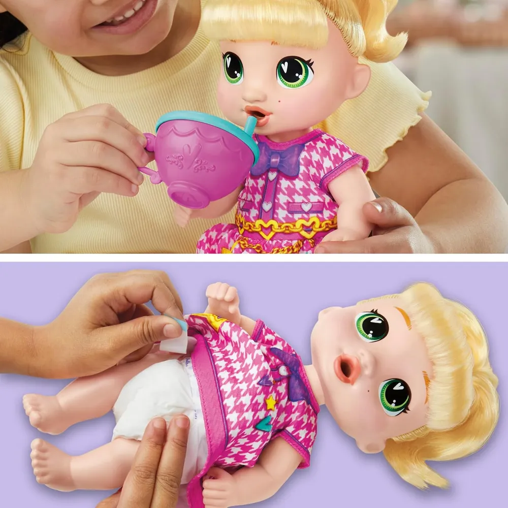BABY ALIVE Bubbly Tea Party Lala Googoo 11"/28 cm rubia