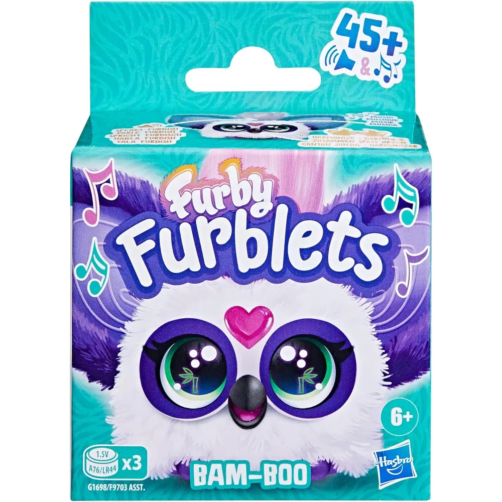 Furby Furblets Bam-Boo Mini Amigo | Blanco/Morado