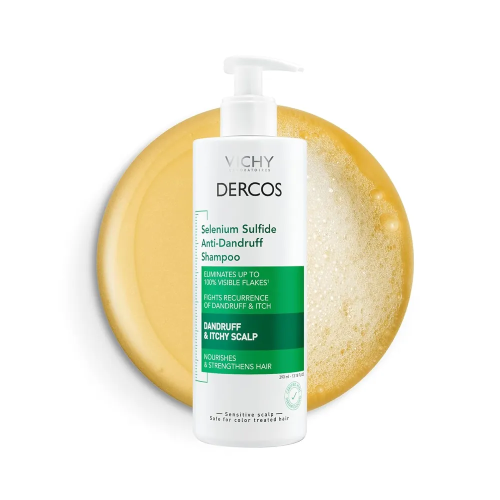 CHAMPÚ ANTICASPA VICHY DERCOS SELENIO DS 13.18 OZ / 390 ML