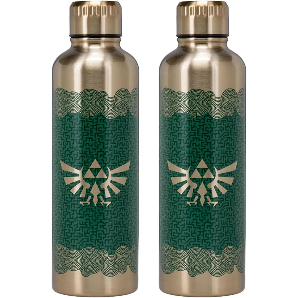 Paladone Zelda Lágrimas del Reino, botella de agua metálica 500 ml oficial