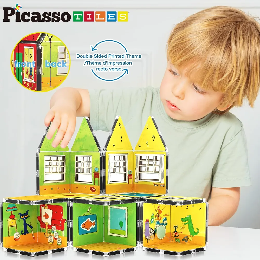 BLOQUES MAGNÉTICOS PETE THE CAT DOBLE CARA PICASSOTILES