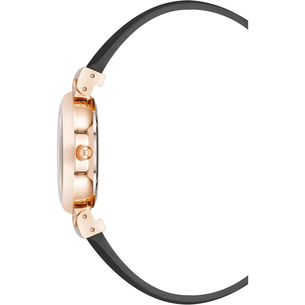 Anne Klein AK/2246CRHY reloj para mujer | 28 mm - Negro/Oro Rosa/Rosa