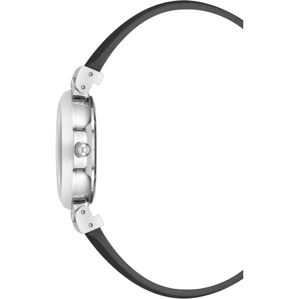 Anne Klein AK/2246CRHY reloj para mujer | 28 mm - Negro/Plata/Aguamarina