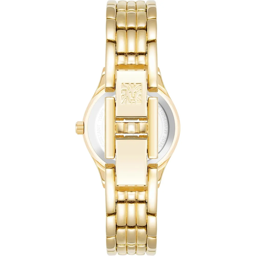 Anne Klein 10/5491SVTT reloj para mujer con diseño tipo pulsera | 27 mm - Dorado