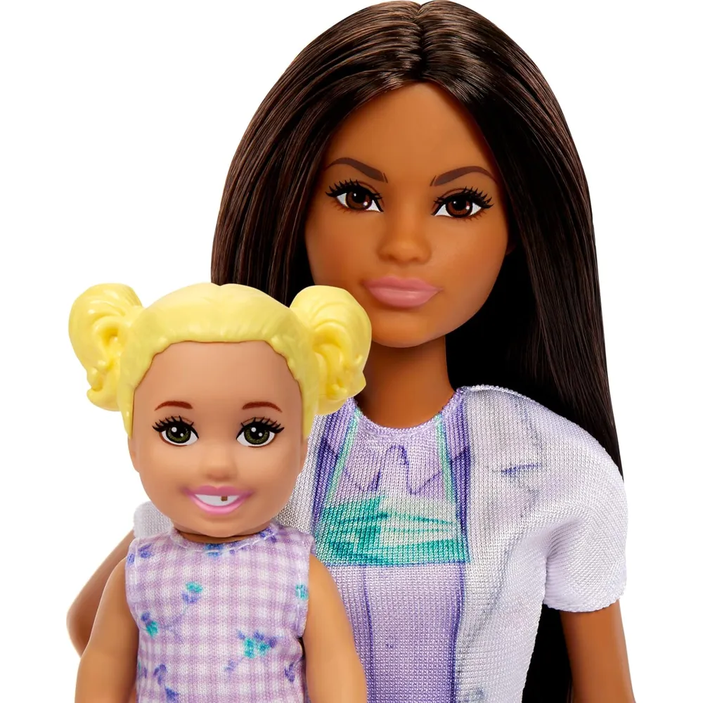 BARBIE DENTISTA SET CON MUÑECA RUBIA Y ACCESORIOS MÉDICOS