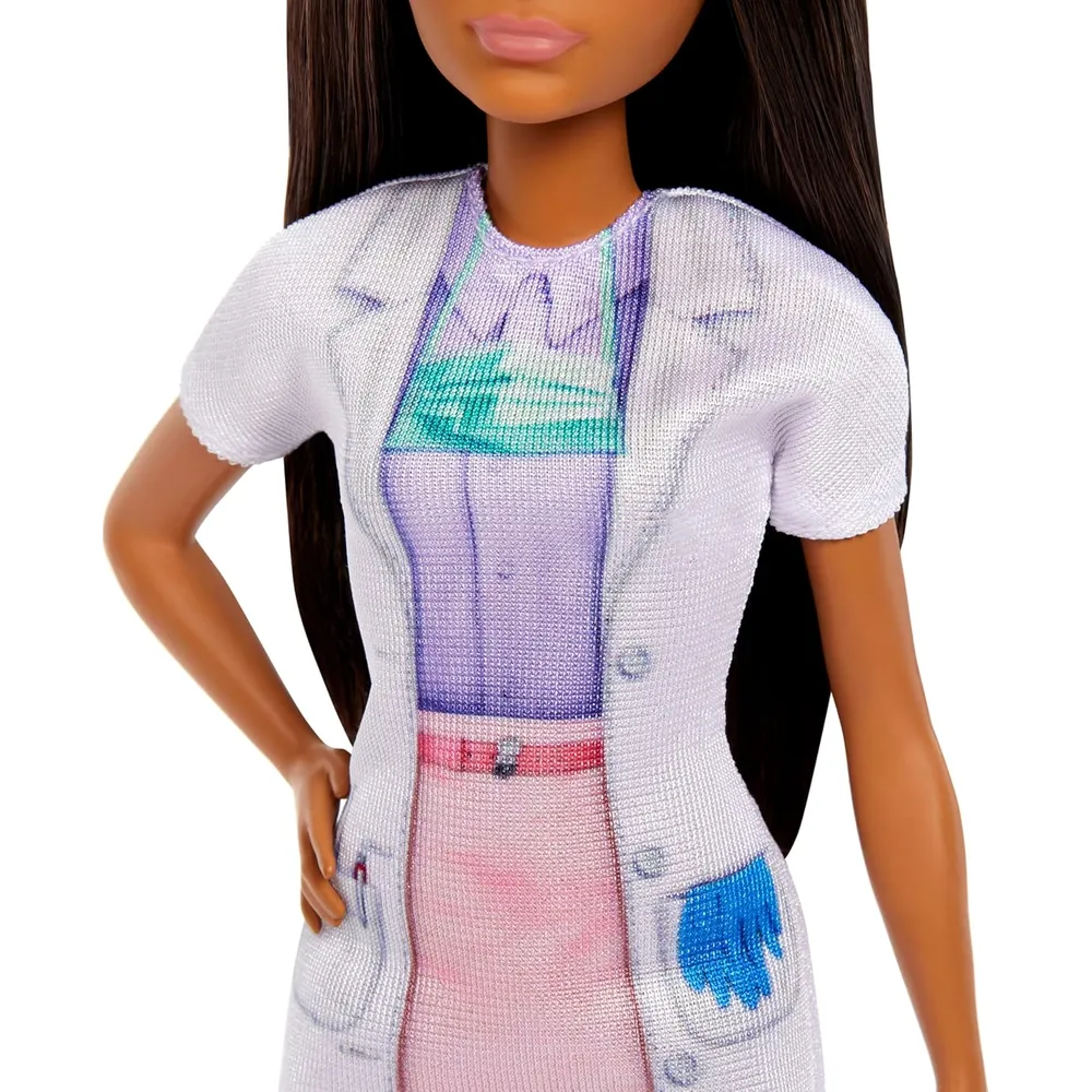 BARBIE DENTISTA SET CON MUÑECA RUBIA Y ACCESORIOS MÉDICOS