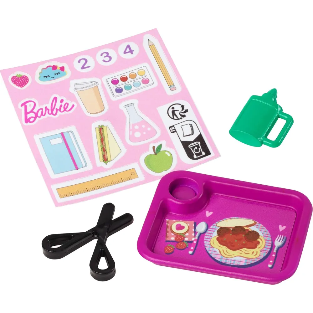BARBIE MAESTRA SET CON MUÑECA RUBIA Y ACCESORIOS ESCOLARES