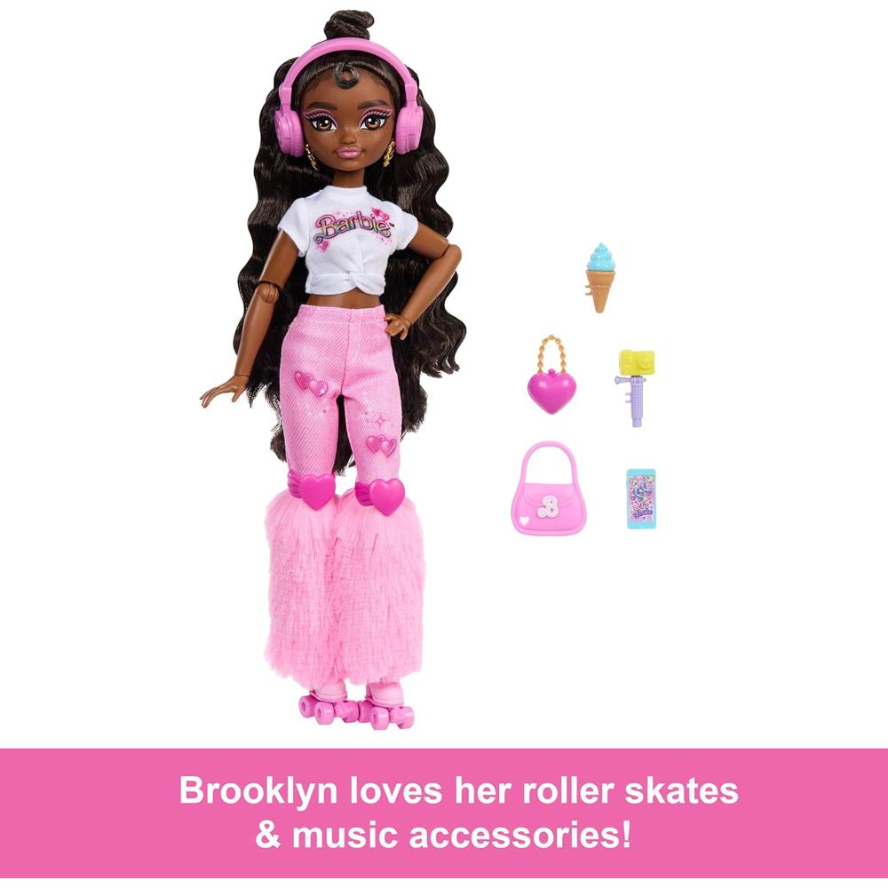 Muñeca Barbie Dream Besties patinadora con accesorios | Brooklyn