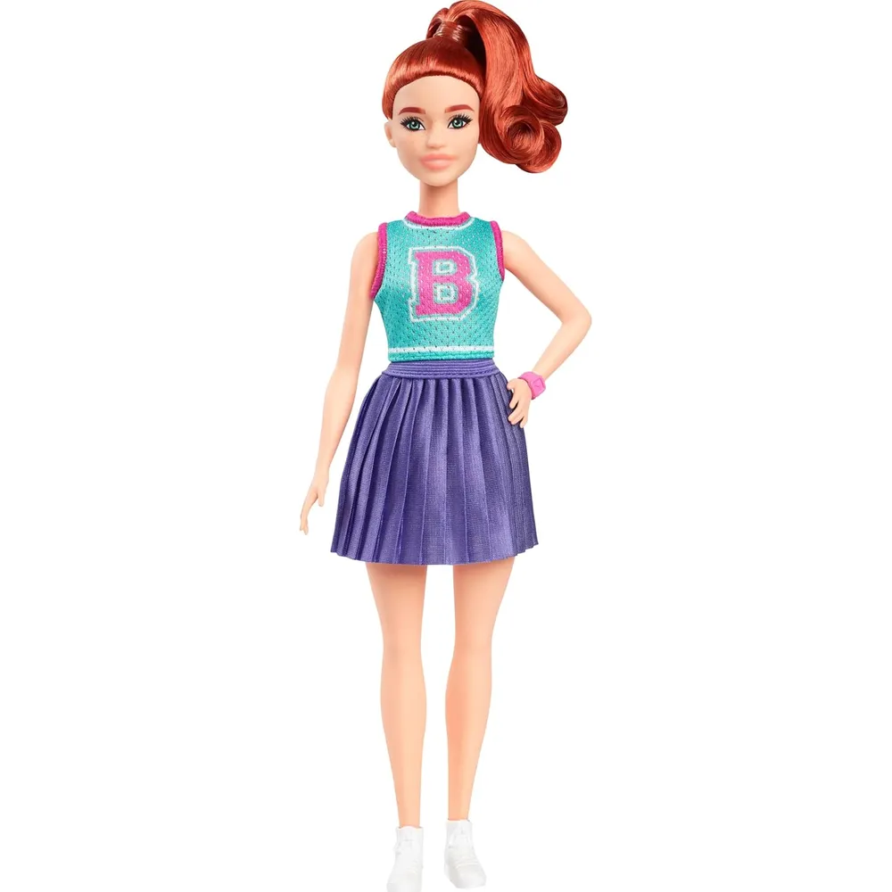 BARBIE FASHIONISTAS 232 MUÑECA CABELLO ROJO LOOK DEPORTIVO