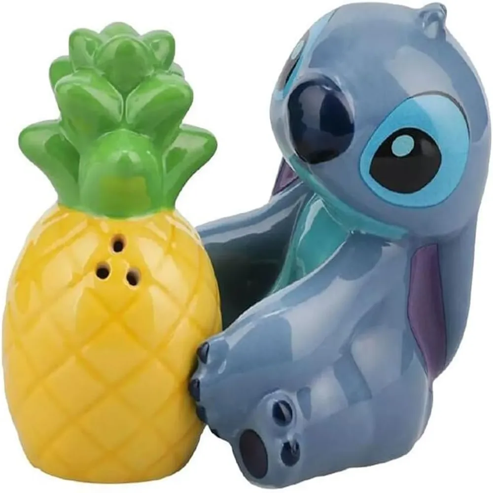 Paladone Stitch y Piña, salero y pimentero cerámico cocina oficial
