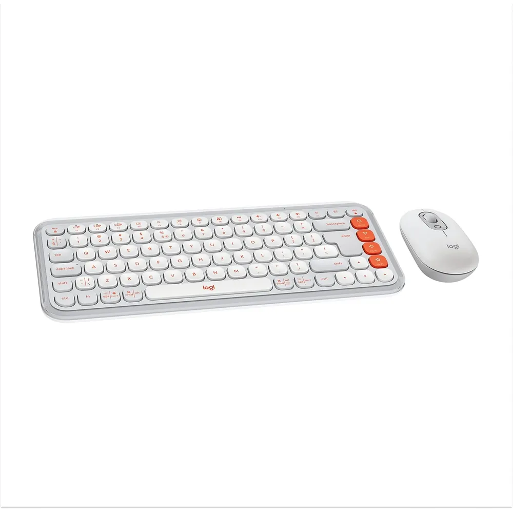 COMBO TECLADO Y MOUSE INALÁMBRICOS POP ICON LOGITECH