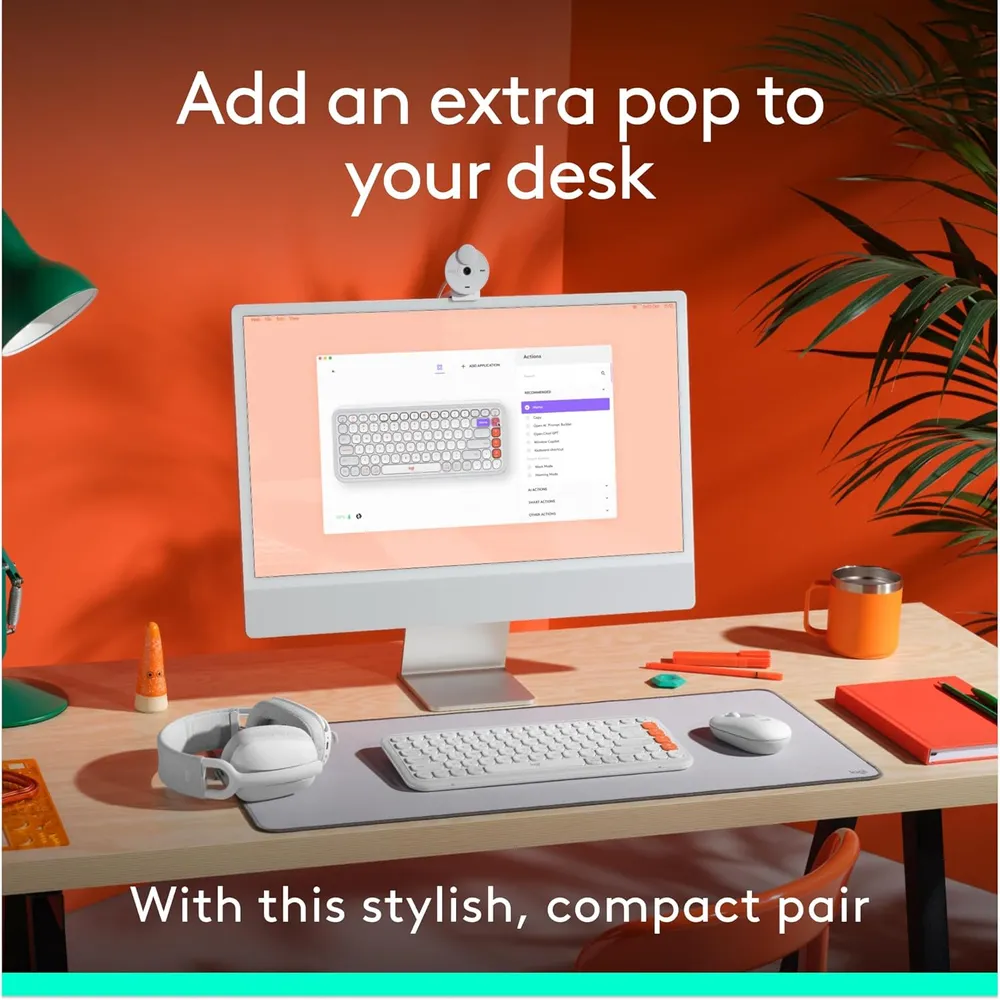 COMBO TECLADO Y MOUSE INALÁMBRICOS POP ICON LOGITECH