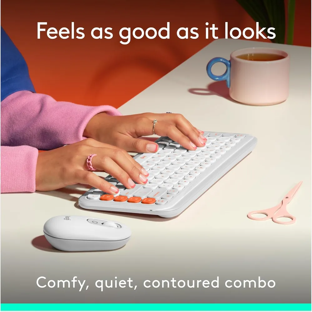 COMBO TECLADO Y MOUSE INALÁMBRICOS POP ICON LOGITECH