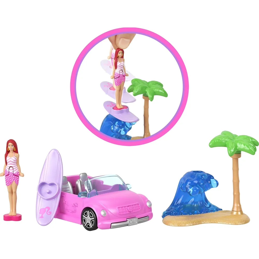 BARBIE MINI BARBIELAND AVIONETA PACK 4 MUÑECAS Y VEHÍCULOS