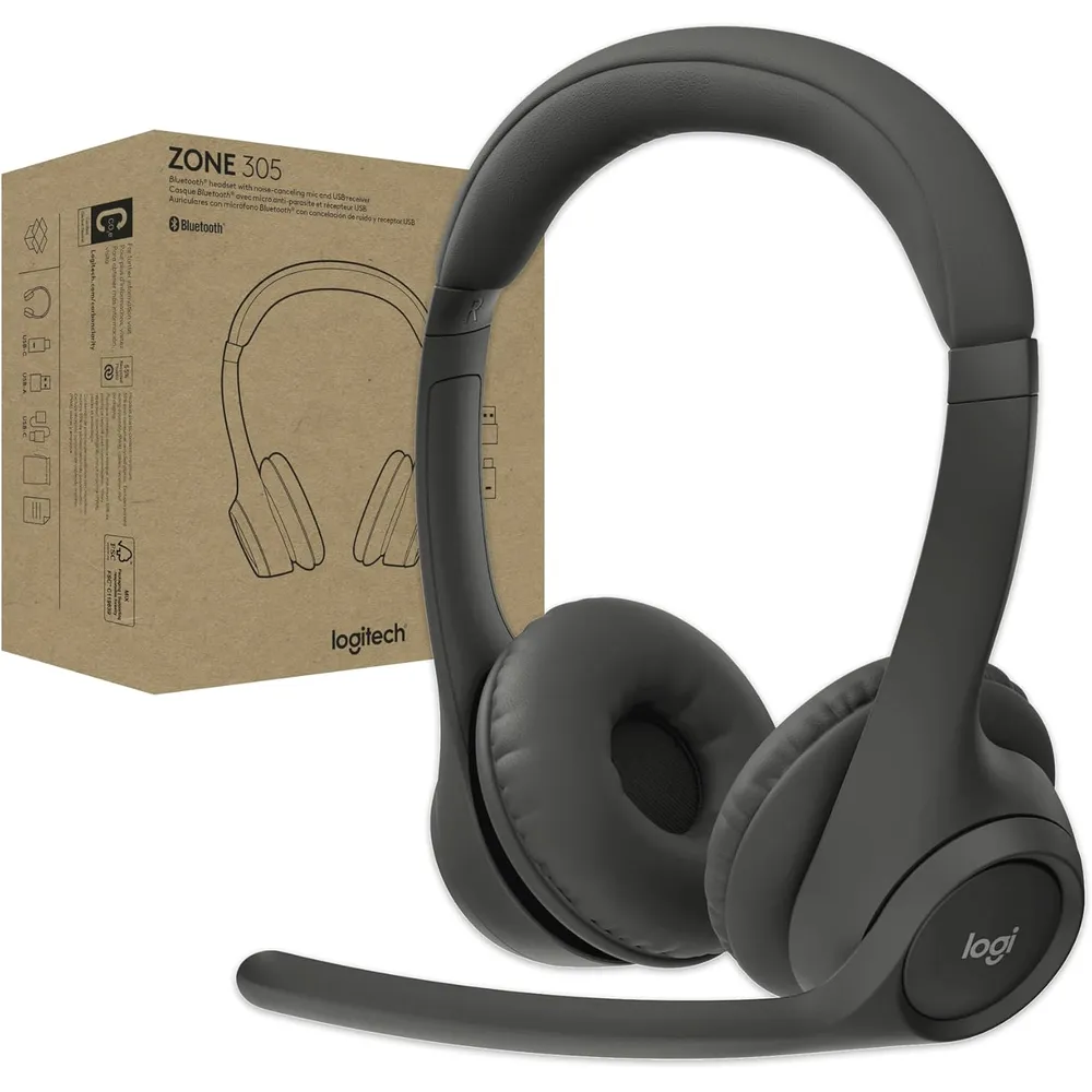 AUDÍFONOS INALÁMBRICOS ZONE 305 LOGITECH | NEGRO