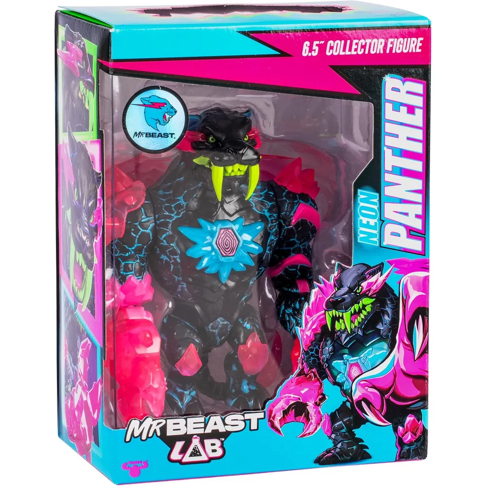FIGURA MRBEAST LAB APEX BEAST PANTERA NEÓN