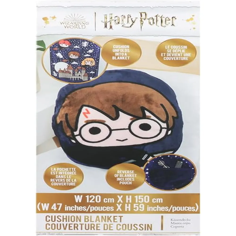Paladone Harry Potter, manta cojín 2 en 1 oficial
