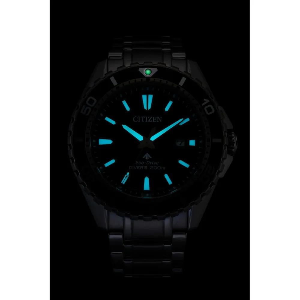 Citizen BN0199-53X reloj Promaster Diver Eco-Drive | Plata/verde