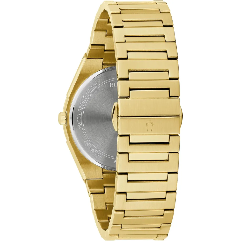 Bulova reloj clásico vestir hombre cuarzo 3 agujas acero | Oro