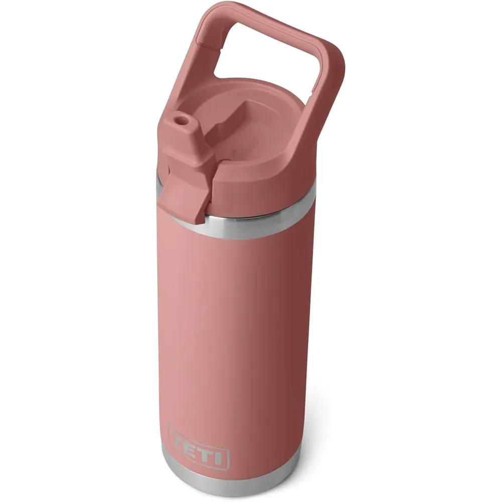 YETI Botella Rambler con Tapa de Cañita de 18 oz | Palo Rosa