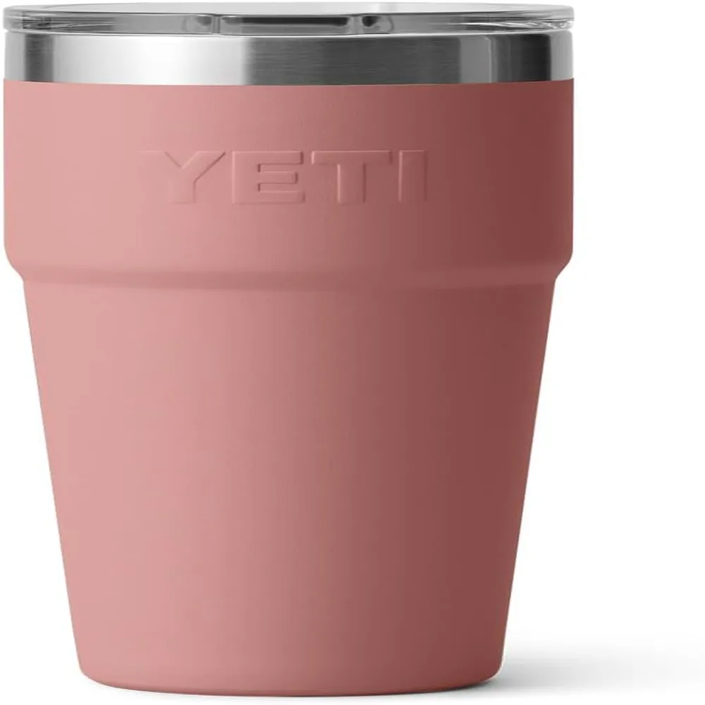 YETI Rambler Vaso de 20 oz de acero inoxidable y tapa MagSlider color palo rosa