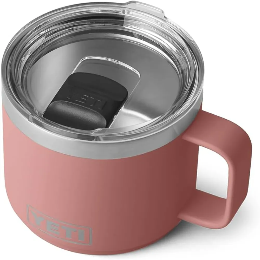 YETI Rambler Taza Apilable con Tapa Magslider de 14 oz | Palo Rosa