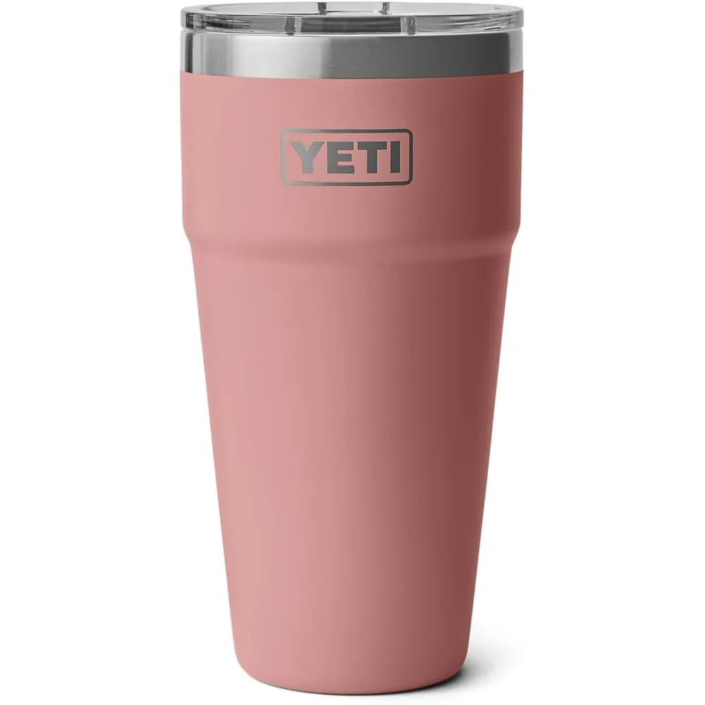 YETI Rambler Vaso  de 30 oz de acero inoxidable con tapa MagSlider color palo rosa