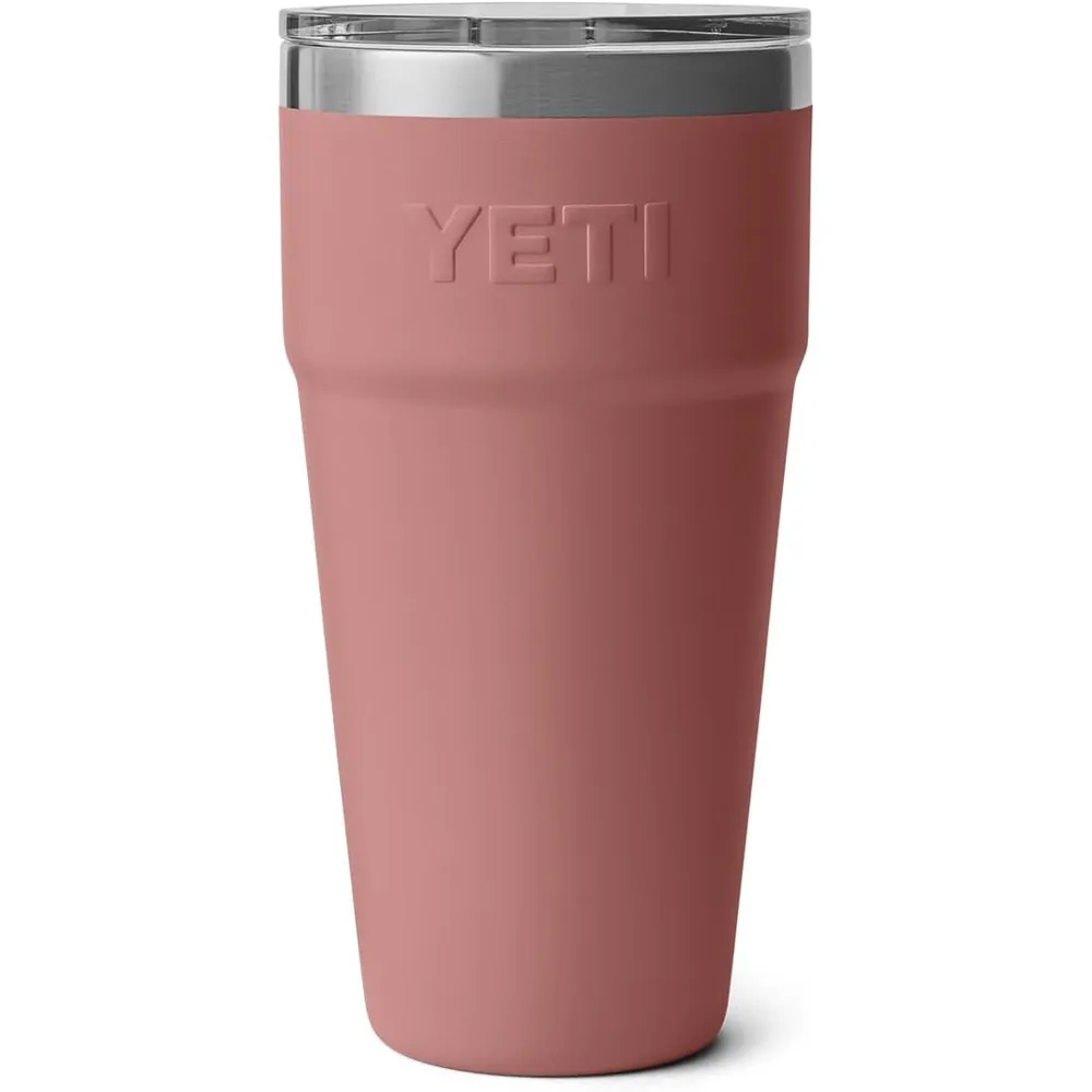 YETI Rambler Vaso  de 30 oz de acero inoxidable con tapa MagSlider color palo rosa