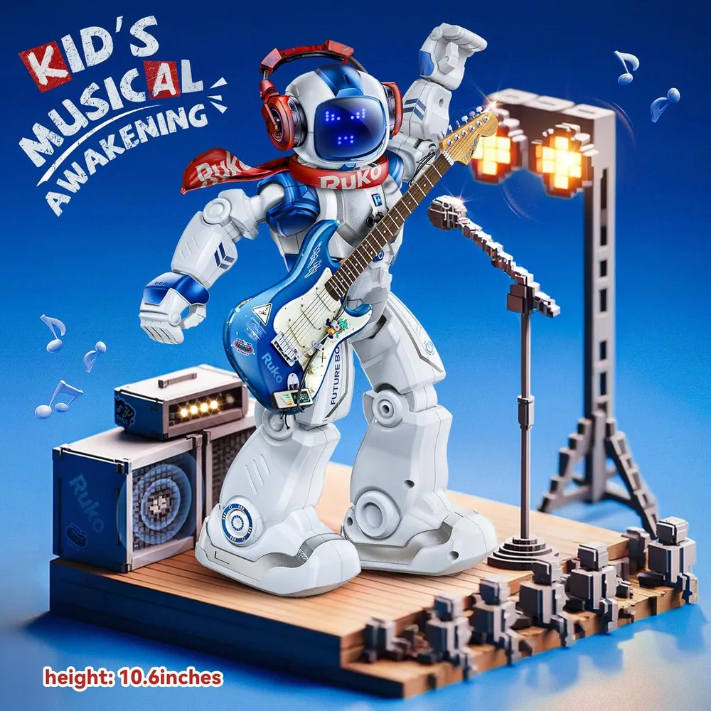 Ruko 6088 robot programable con control por app gestos y LED interactivos | Azul