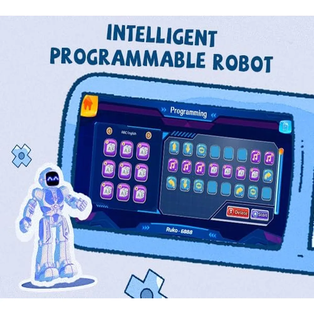 Ruko 6088 robot programable con control por app gestos y LED interactivos | Azul