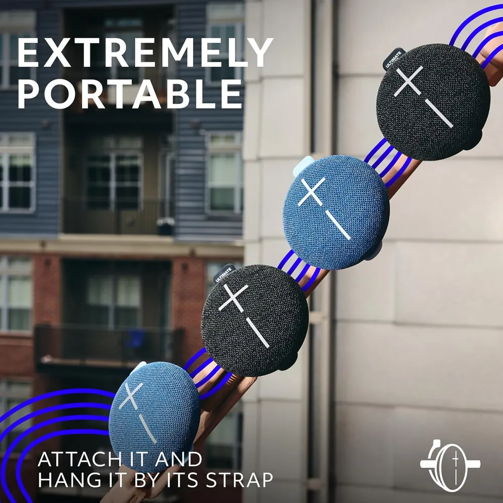 Ultimate Ears Miniroll altavoz Bluetooth ultraportátil IP67 | Azul