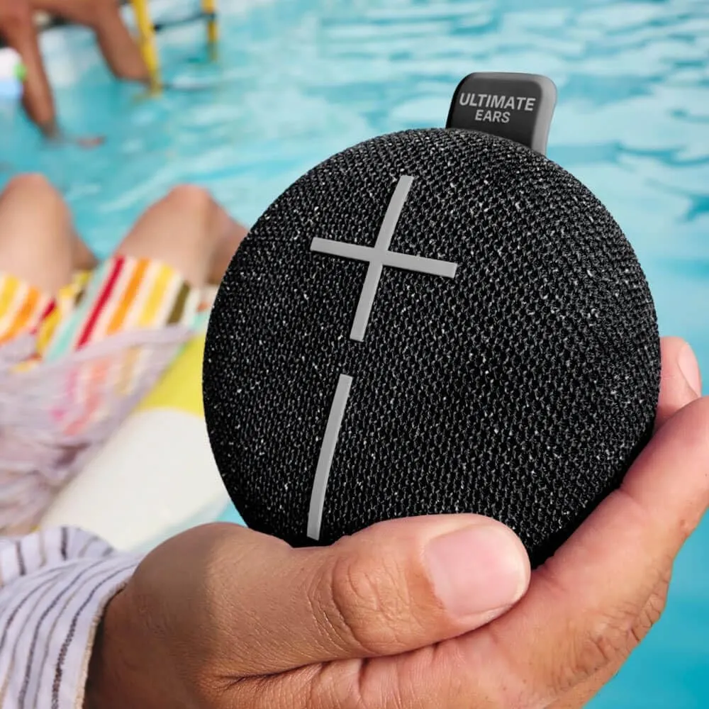 Ultimate Ears Miniroll altavoz Bluetooth ultraportátil IP67 | Negro