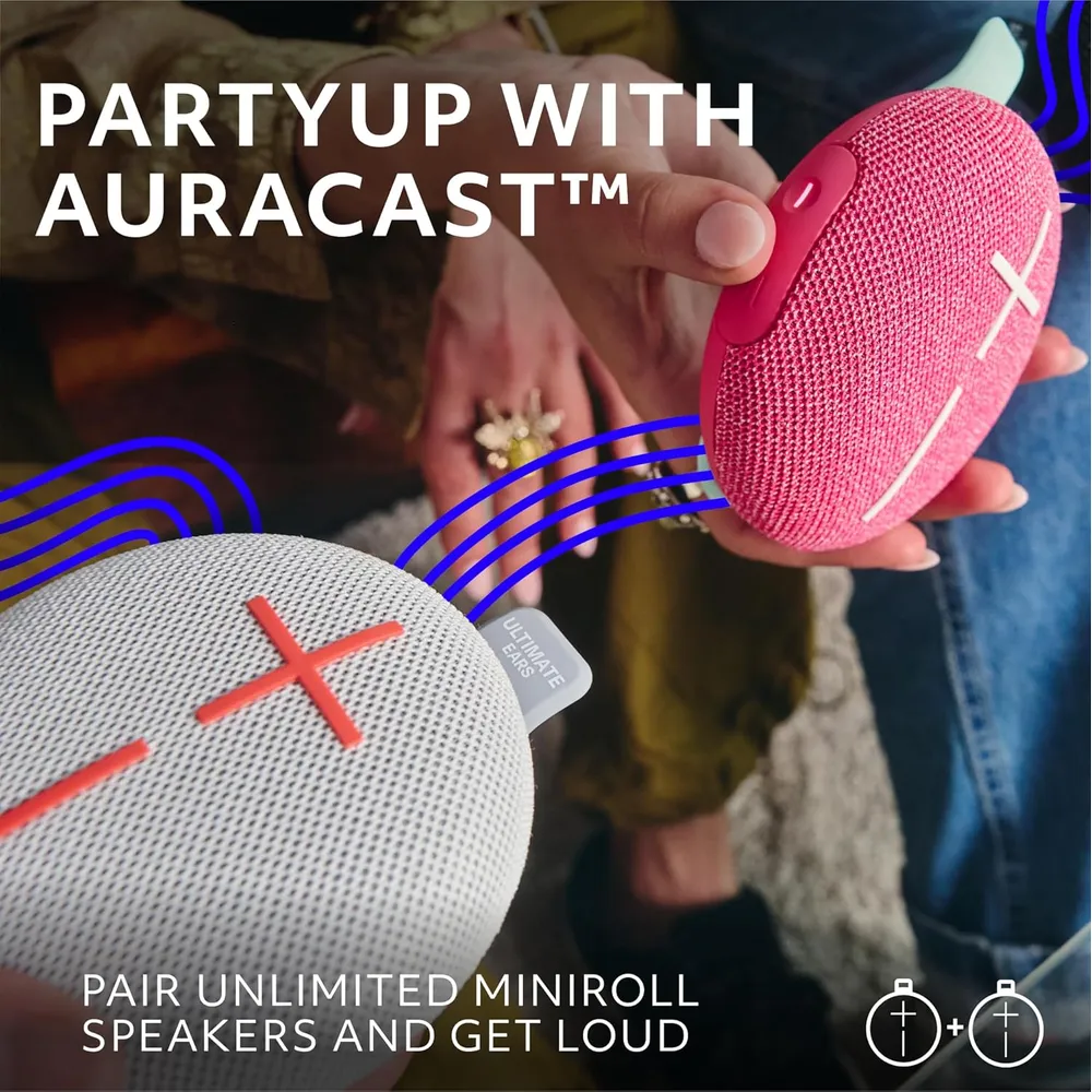 Ultimate Ears Miniroll altavoz Bluetooth ultraportátil IP67 | Gris