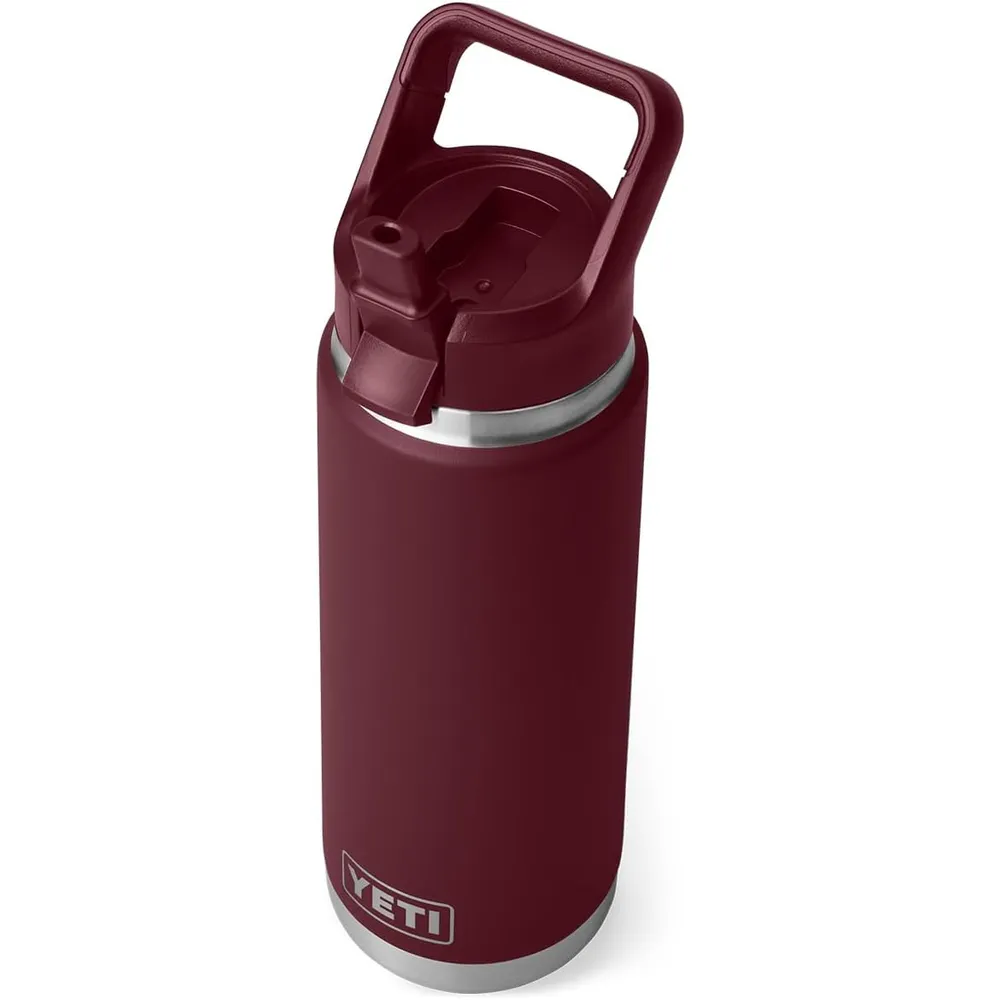 YETI Botella Rambler con Tapa de Cañita de 26 oz | Guinda