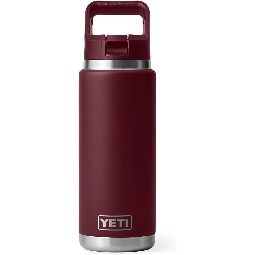 YETI Botella Rambler con Tapa de Cañita de 26 oz | Guinda