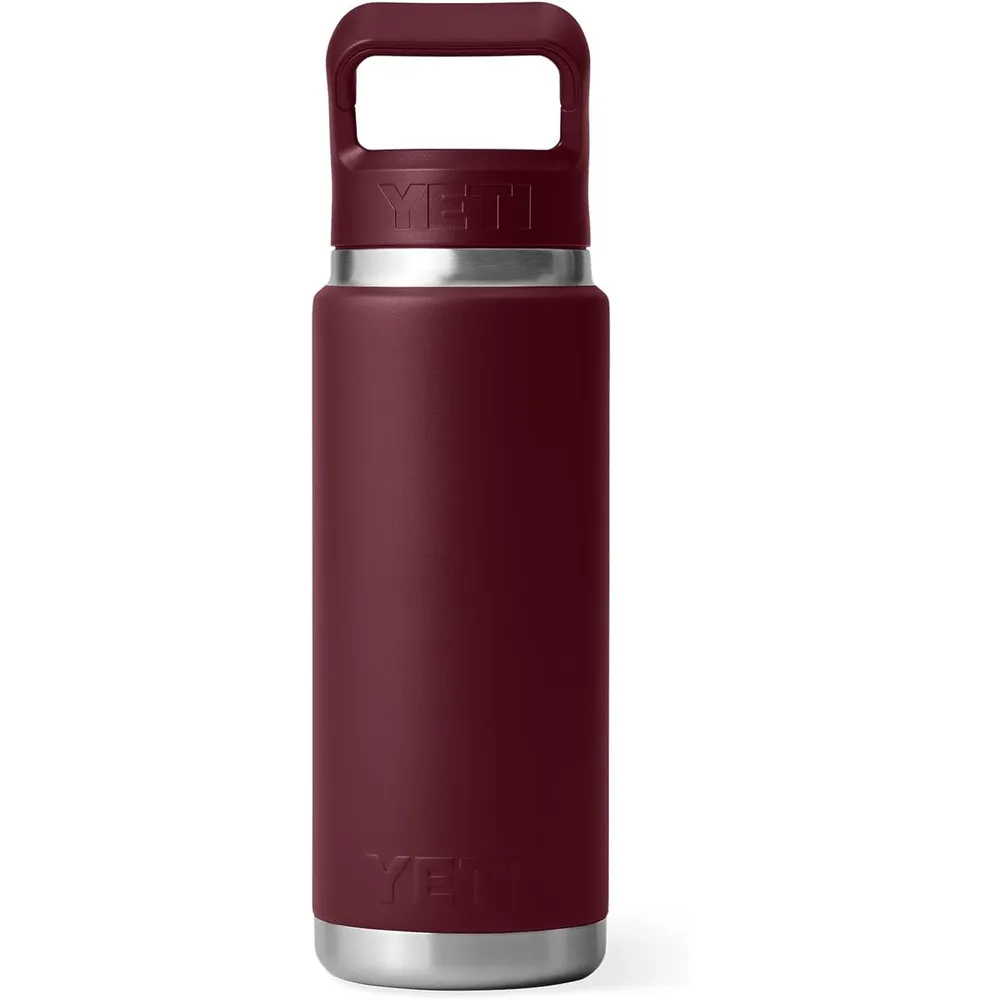 YETI Botella Rambler con Tapa de Cañita de 26 oz | Guinda
