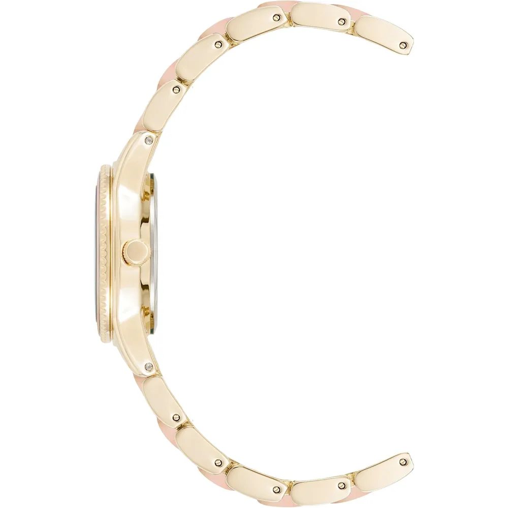 Anne klein AK/3212LPRG reloj de pulsera de resina | 30 mm - Oro/blanco
