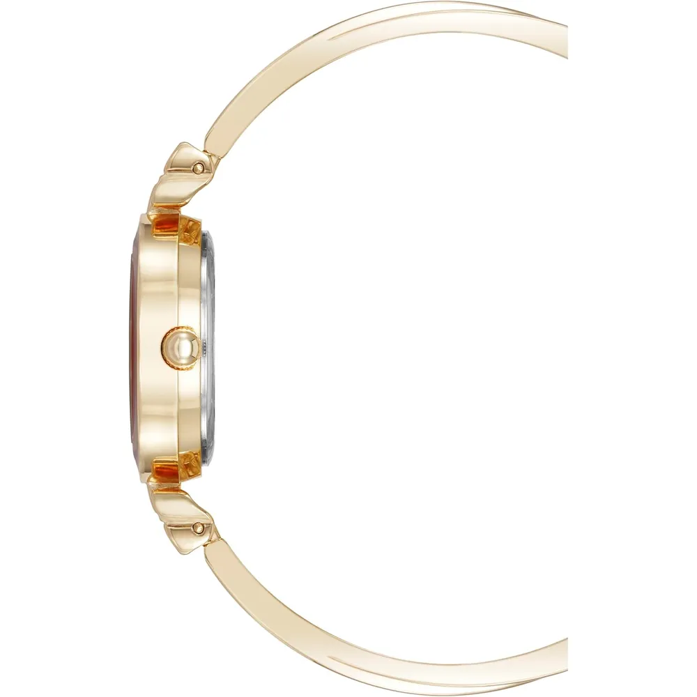 ANNE KLEIN SET PARA MUJER: RELOJ CON CRISTALES Y PULSERAS | 24.5 MM - Dorado/Rojo