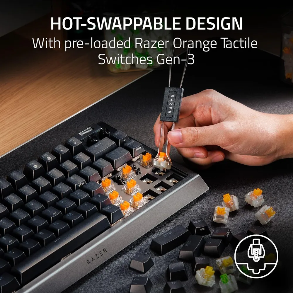 TECLADO ALÁMBRICO BLACKWIDOW V4 75% RAZER