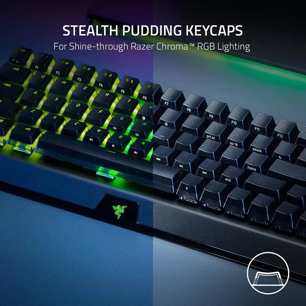 TECLADO INALÁMBRICO BLACKWIDOW V4 MINI HYPERSPEED RAZER | NEGRO