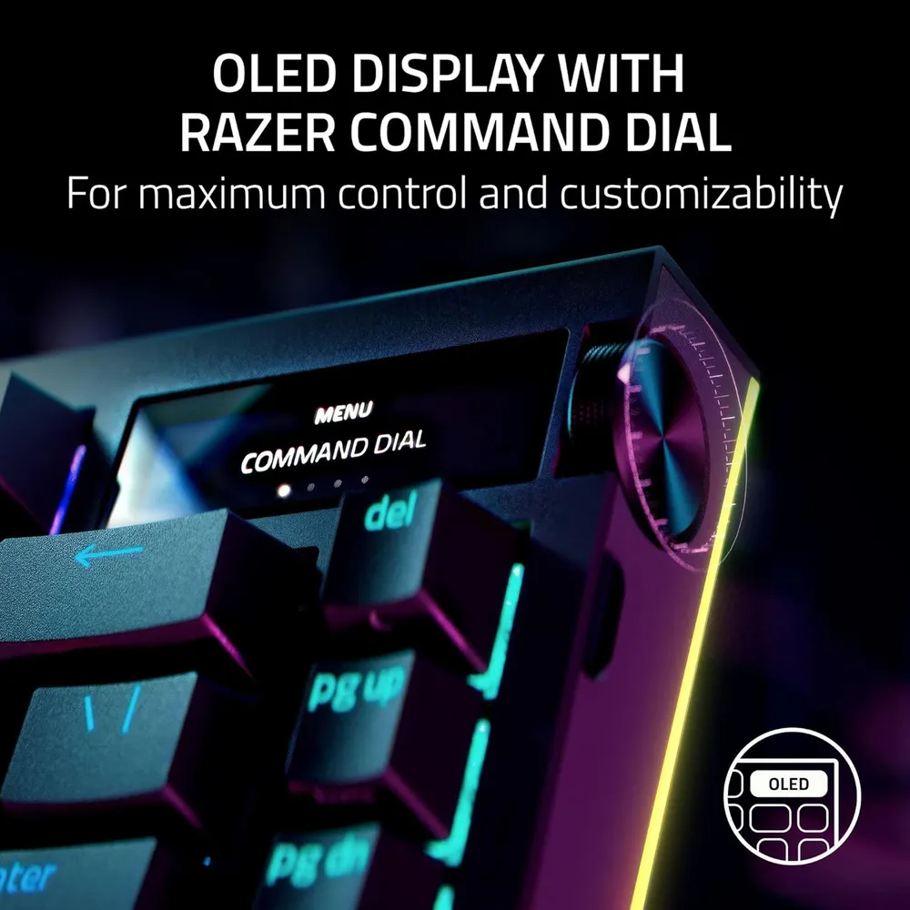 TECLADO INALÁMBRICO BLACKWIDOW V4 PRO 75% RAZER | NEGRO