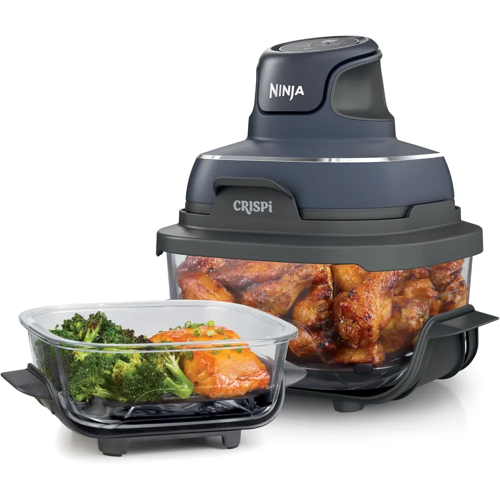 NINJA CRISPI FN101GY, COCINA PORTÁTIL 4 EN 1, CON FREIDORA DE AIRE | GRIS