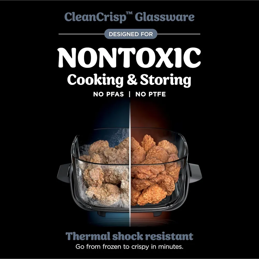 NINJA CRISPI FN101GY, COCINA PORTÁTIL 4 EN 1, CON FREIDORA DE AIRE | GRIS
