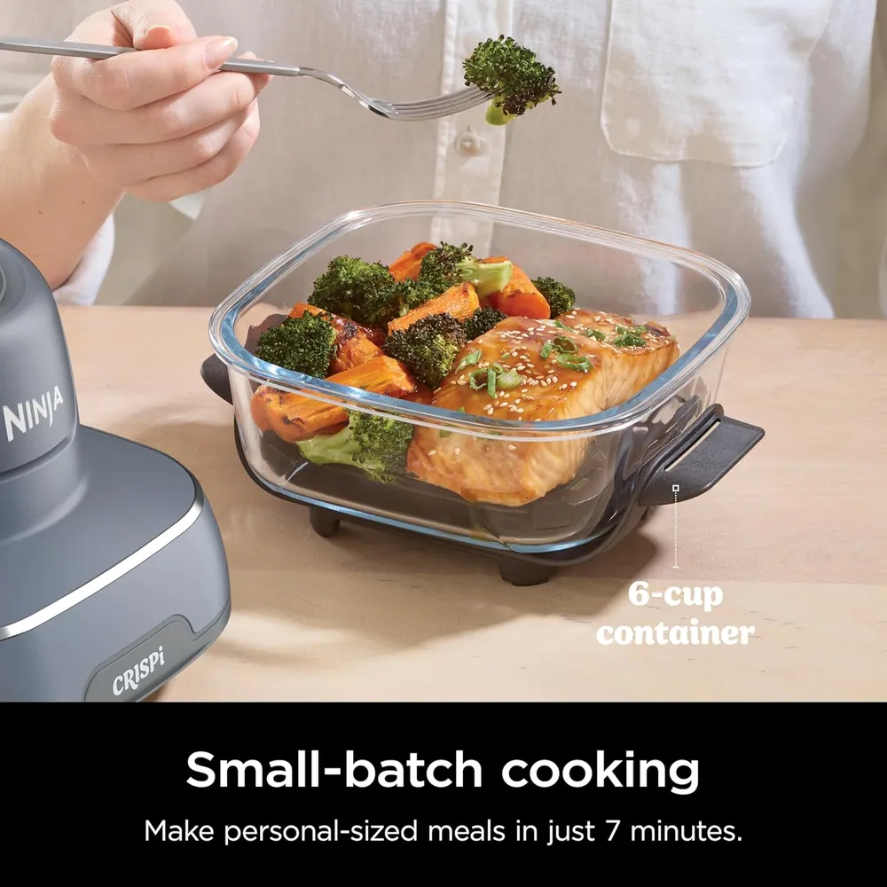 NINJA CRISPI FN101GY, COCINA PORTÁTIL 4 EN 1, CON FREIDORA DE AIRE | GRIS