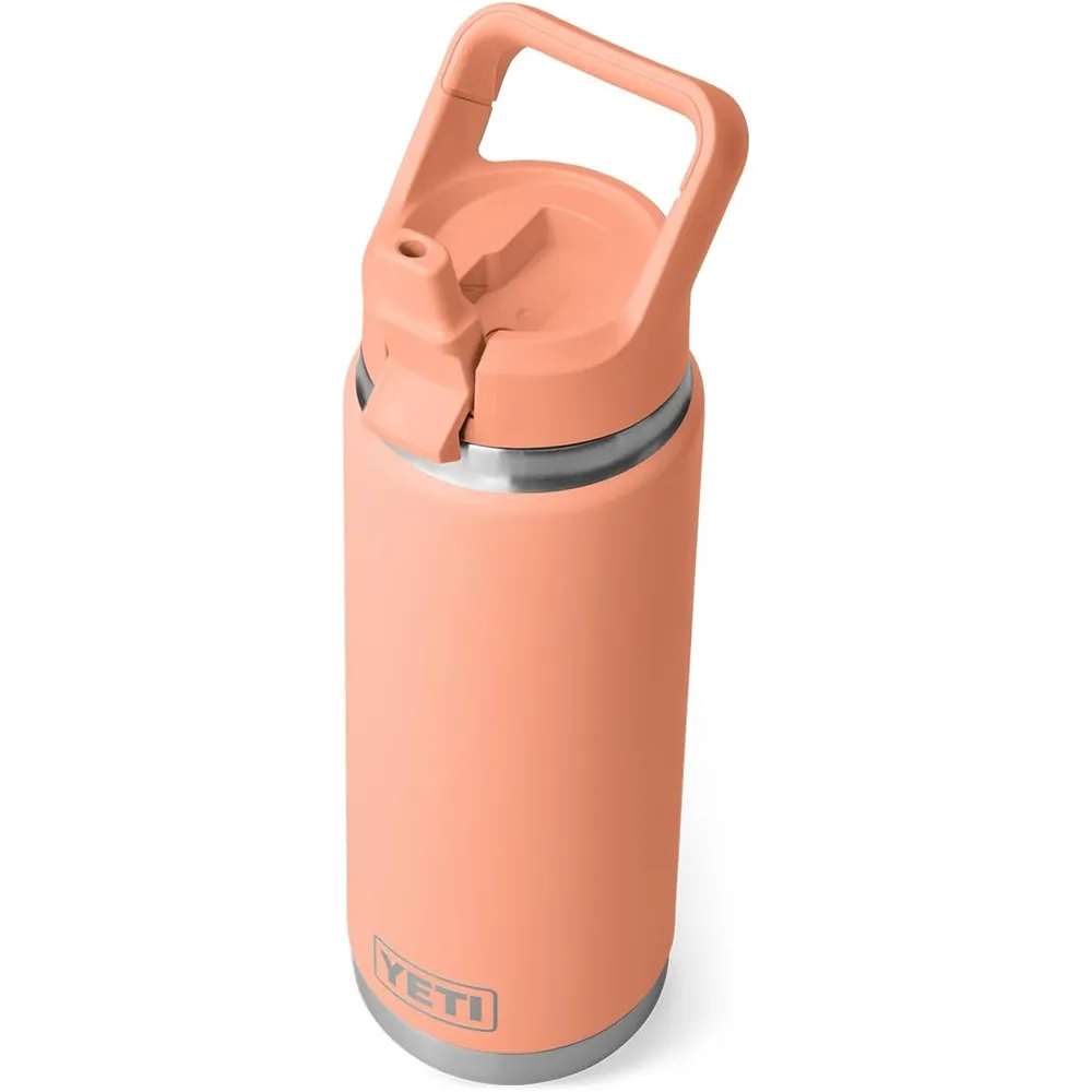 YETI Botella Rambler con Tapa de Cañita de 26 oz | Melocotón