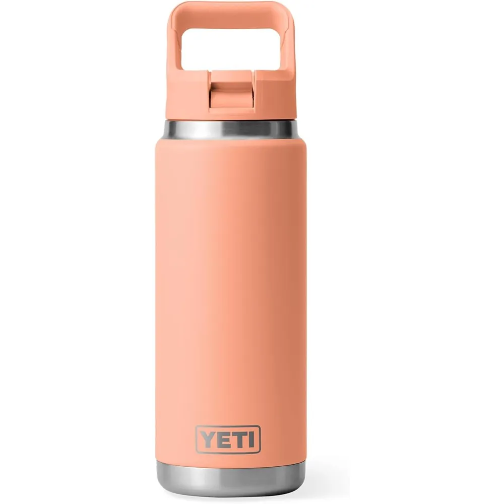 YETI Botella Rambler con Tapa de Cañita de 26 oz | Melocotón